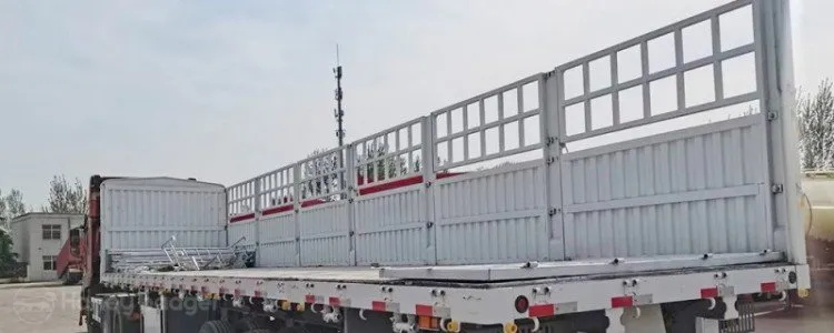 Utility Fence Cargo Truck Semi Trailer