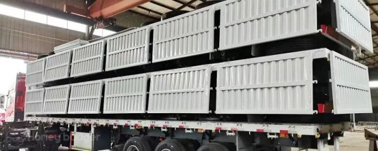 Utility Fence Cargo Truck Semi Trailer